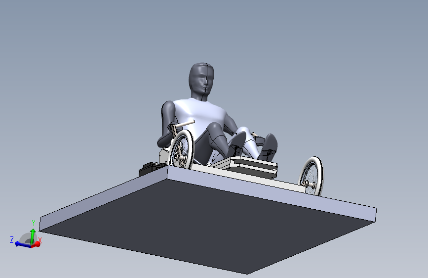 卧式三轮车模型