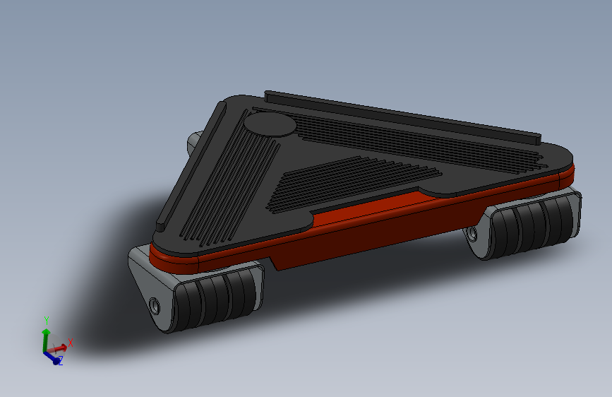 家具移动三角底座模型