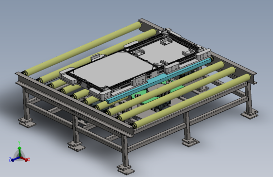 带旋转功能的滚筒输送机