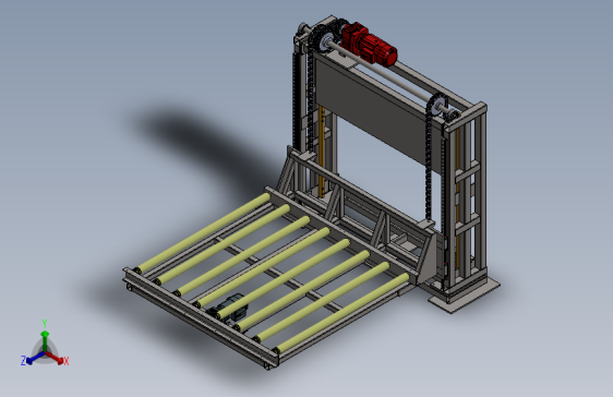 链条式提升滚筒输送机