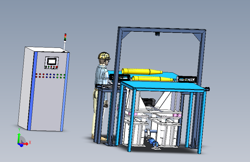 筒状内填充物两端深度自动测量装置