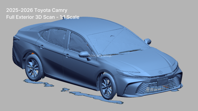 2025丰田凯美瑞高分辨率3D扫描用于售后市场设计