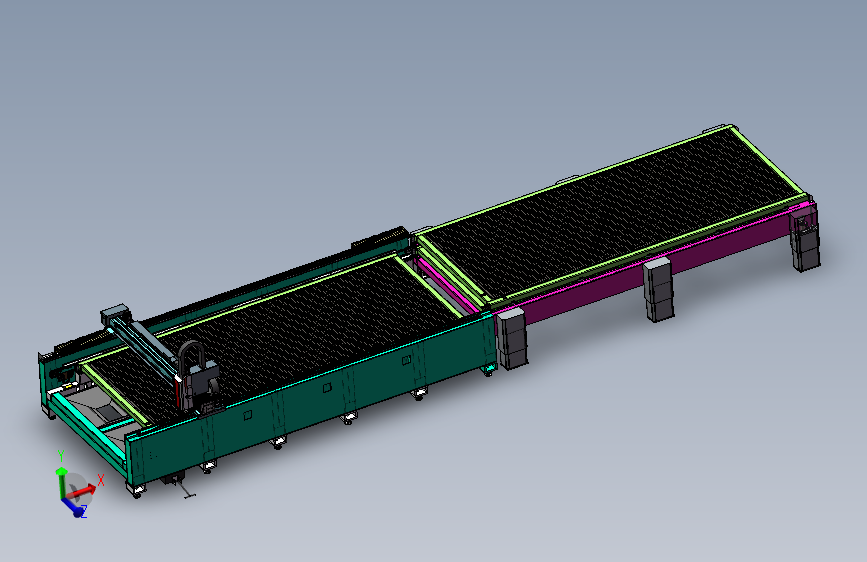 6米双平台激光切割机