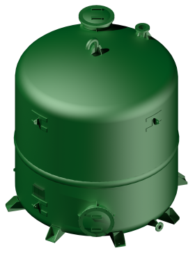 立式圆柱形玻璃钢储罐18m3