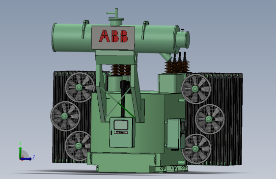 电力变压器33 MVA 69 kV_13.8 kV ABB