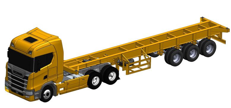 40英尺标准货运挂车