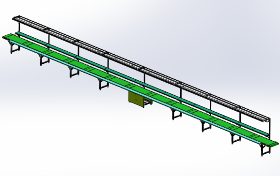 20米皮带线工作台 x_t格式