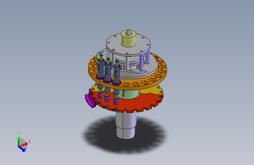 活塞与凸轮机构的自动旋盖结构 STP格式