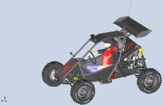 A2000523-KART 400cc卡丁车越野车钢管车