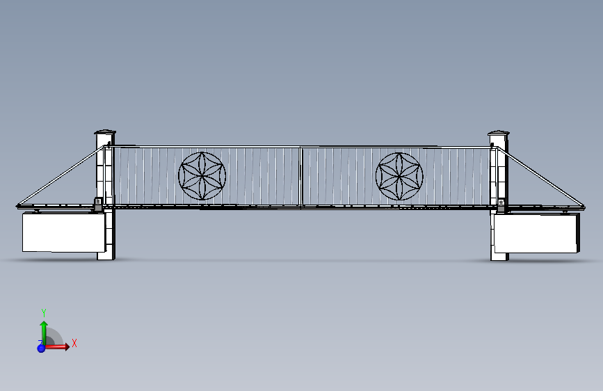 具有反向开口的滑动闸门