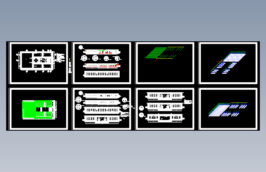 MSBR工艺生化池工艺图（平面与高程）