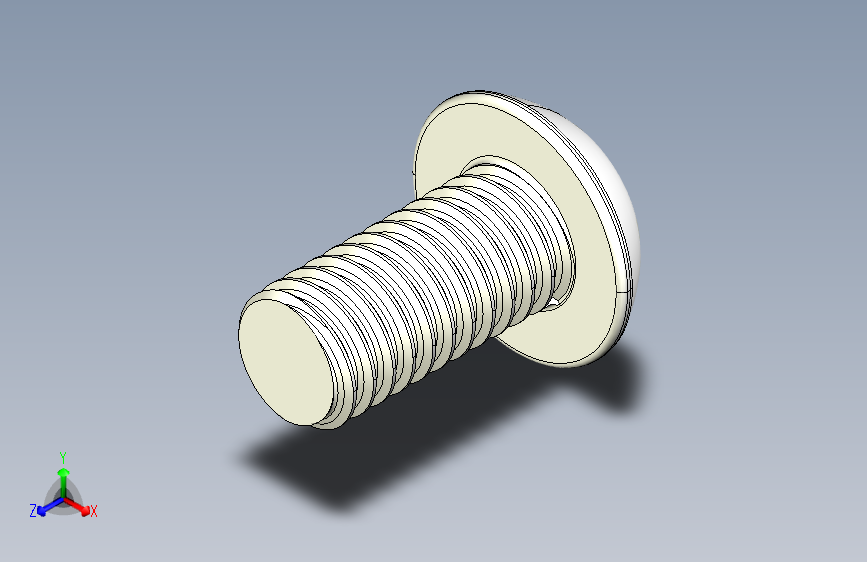 M4六角凹头机器螺钉(M4X8)