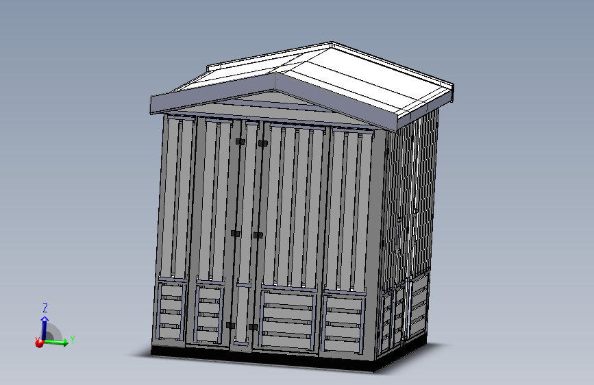 组装式景观木纹箱变外壳-- 600968-100