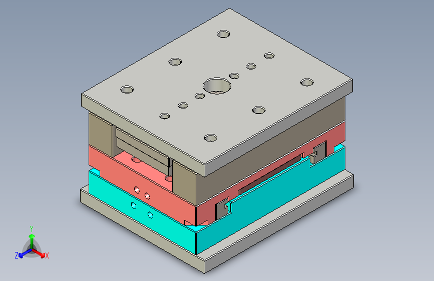 8pcs窗帘挂钩注塑模具