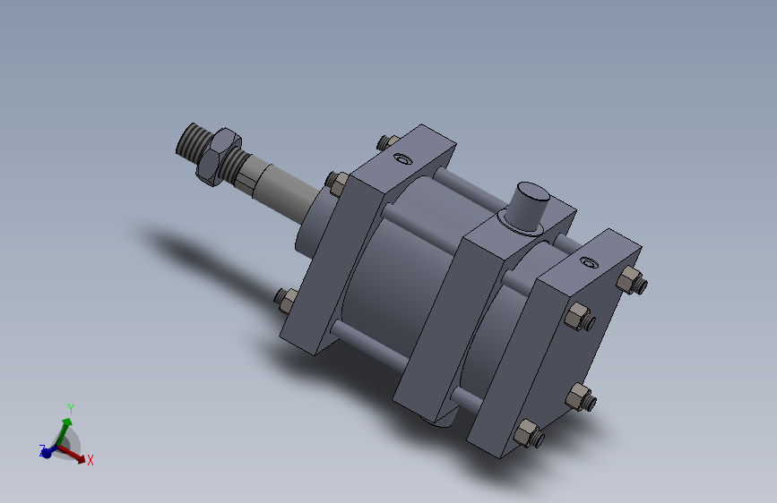 双作用气缸（横拉杆-耳轴安装）160x40x120mm