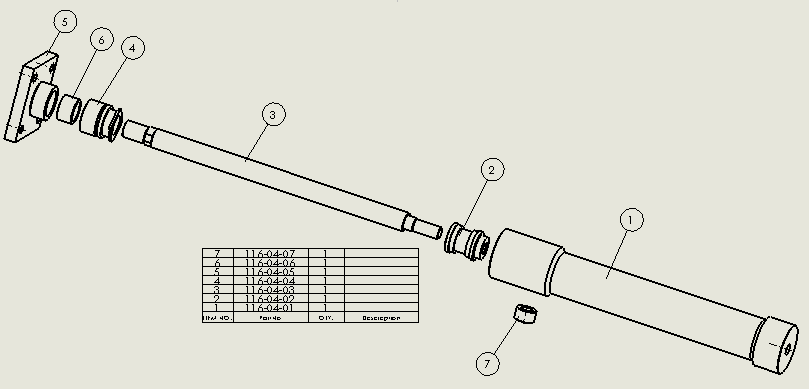 双作用液压缸(紧凑型管(缸)法兰安装)40x25x250mm