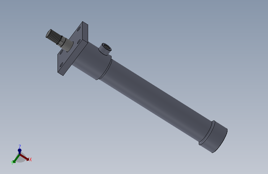 双作用液压缸（紧凑型管（缸）法兰安装）40x25x250mm