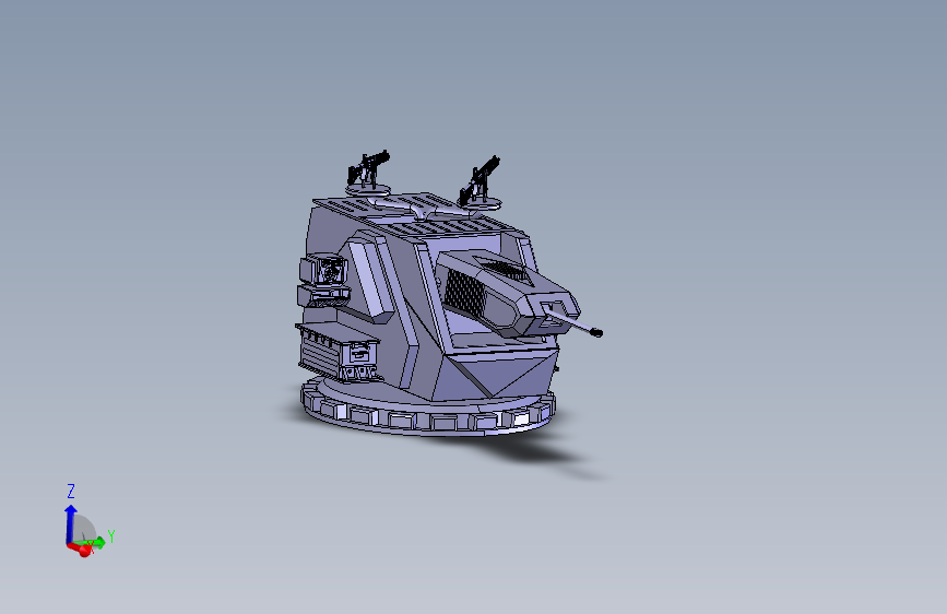 自动防御系统重型火炮   Catia