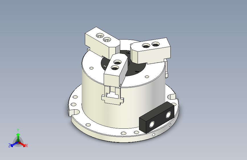 MO系列前置立式中空动力卡盘MO-6