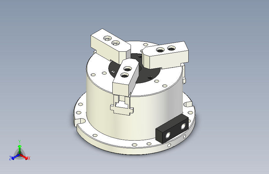 MO系列前置立式中空动力卡盘MO-8