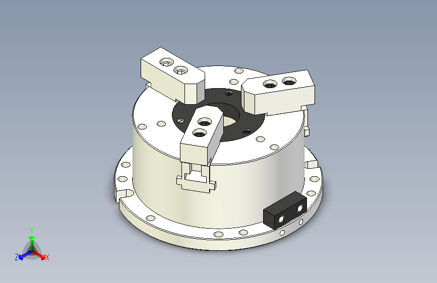 MO系列前置立式中空动力卡盘MO-12