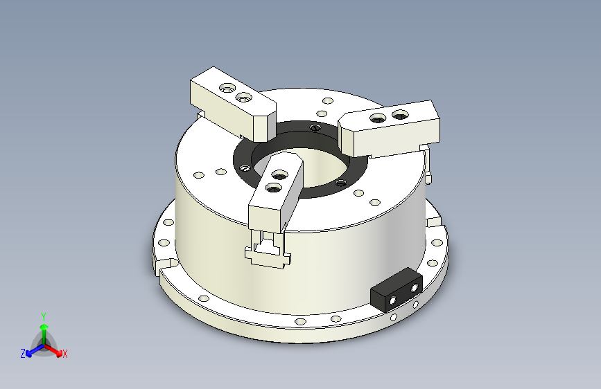 MO系列前置立式中空动力卡盘MO-15