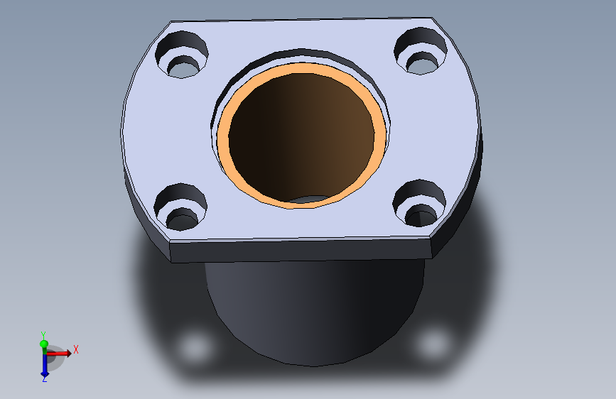 外钢内铜无油衬套法兰