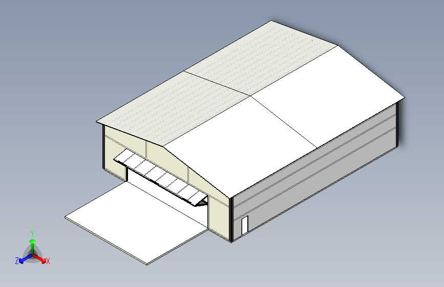B2000368-AJ的机库钢结构建筑