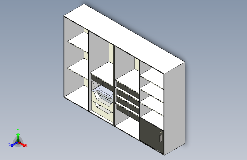 B3000460-壁嵌式衣柜