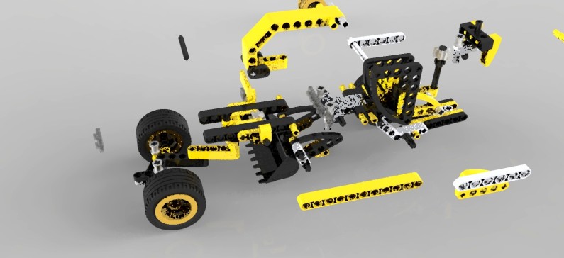 A2000760-乐高积木乐推土机