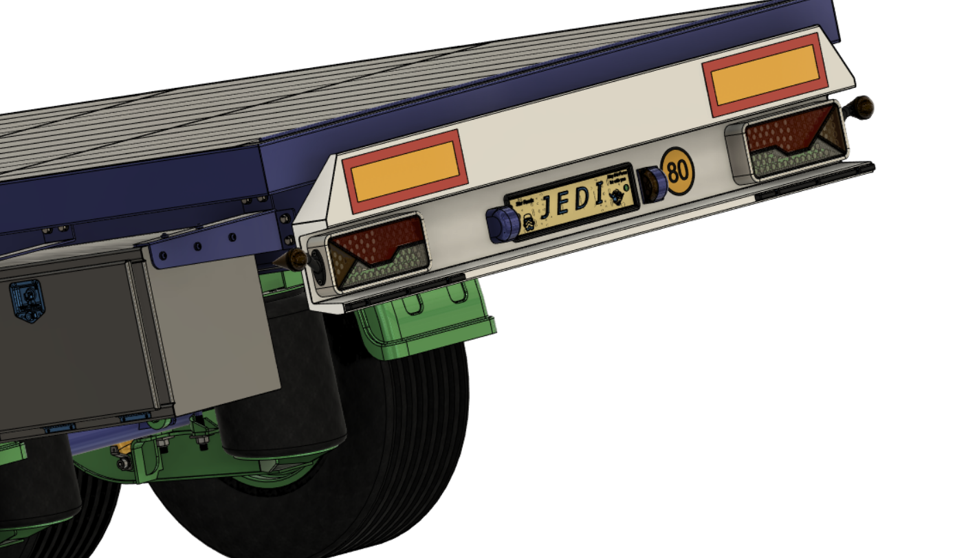 A3000670-拖车后保险杠拖车尾灯