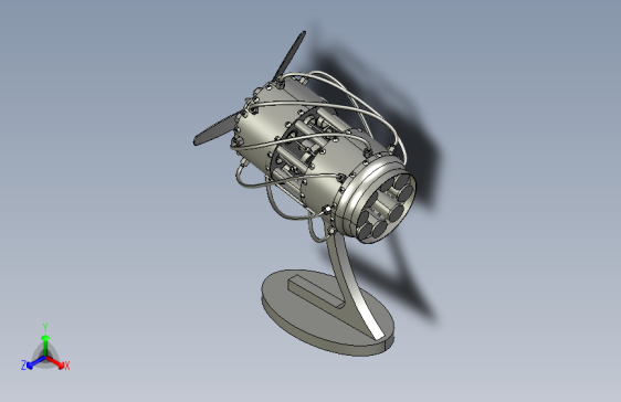 A0000425-16缸摆动盘斯特林发动机