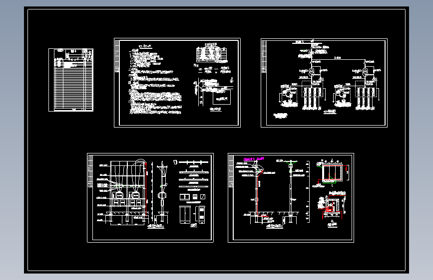 146523-400KVA杆变两台及低压配电部分图