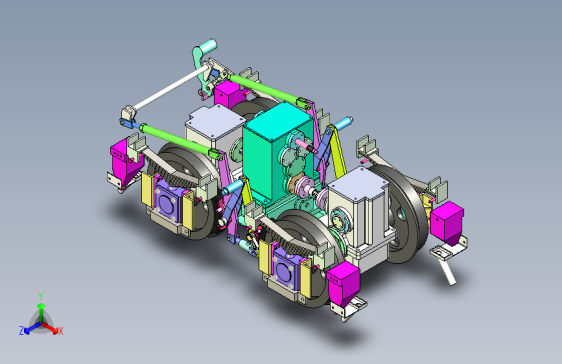 AGV 小车驱动轮组集成装置