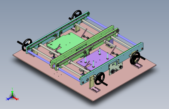 车门加强筋可调式焊接工装平台