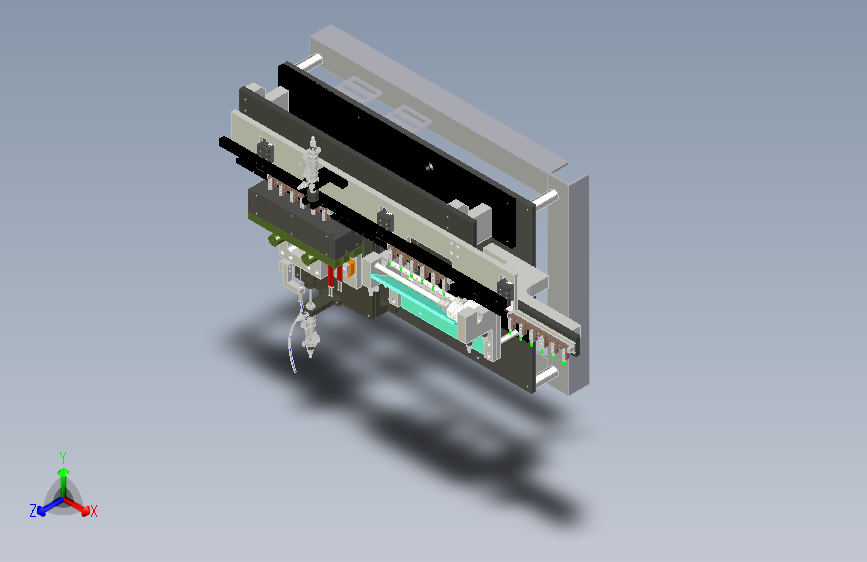 电路板自动点胶与插件工位