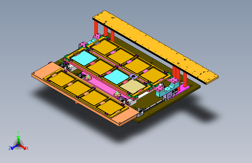 多工位板材定位夹具平台