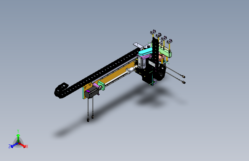 多轴同步物料抓取移栽模组