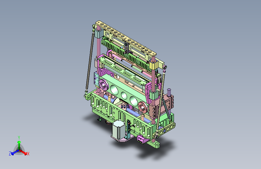 纺织用小型经编机