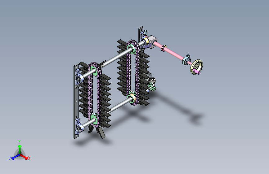 工件自动输送链式升降机