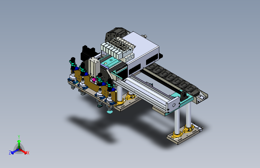 工业机器人末端多工位抓取夹具