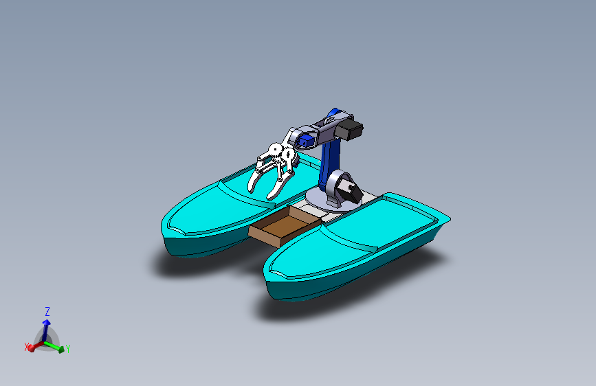 双体船机械臂设计