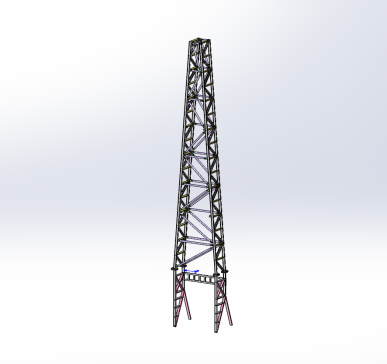 矿用井架模型三维Step==1464199=50