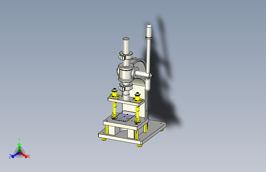 齿条式冲床简易开孔夹具