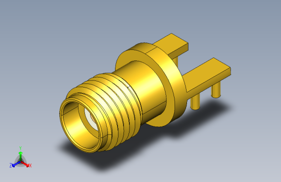 B2000715-2.92 毫米母板边缘发射连接器，4 个脚