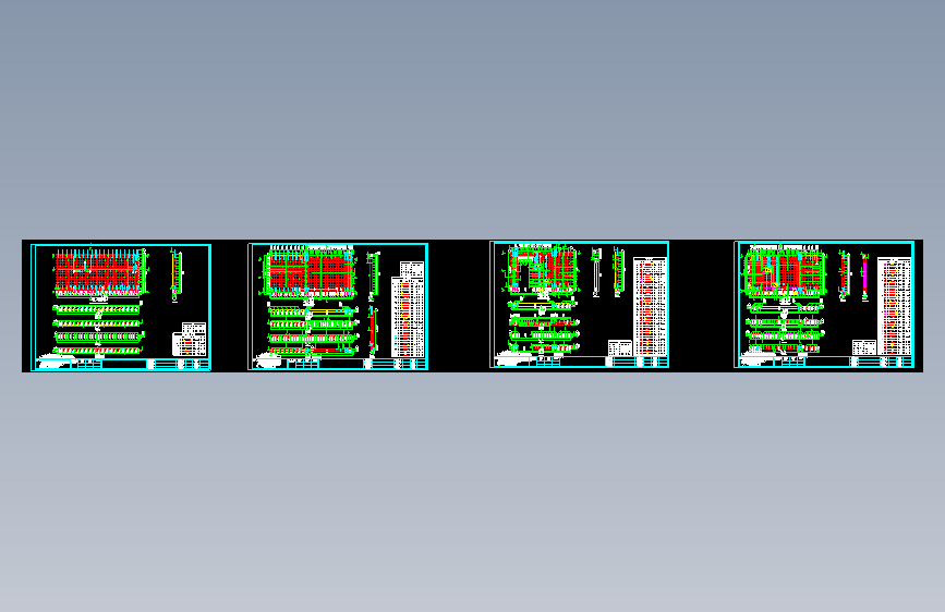装配式剪力墙结构构件拆分详图CAD图纸