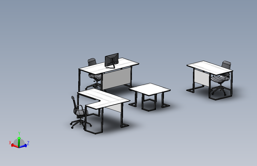 A2000924-办公室桌椅