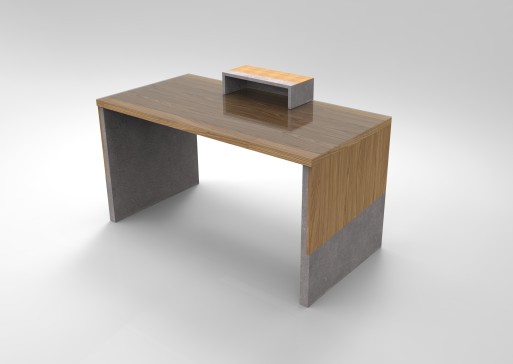 A3000767-混凝土木质书桌