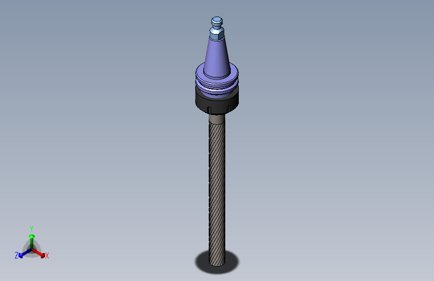 A3000800-8英寸长的铣刀带刀柄