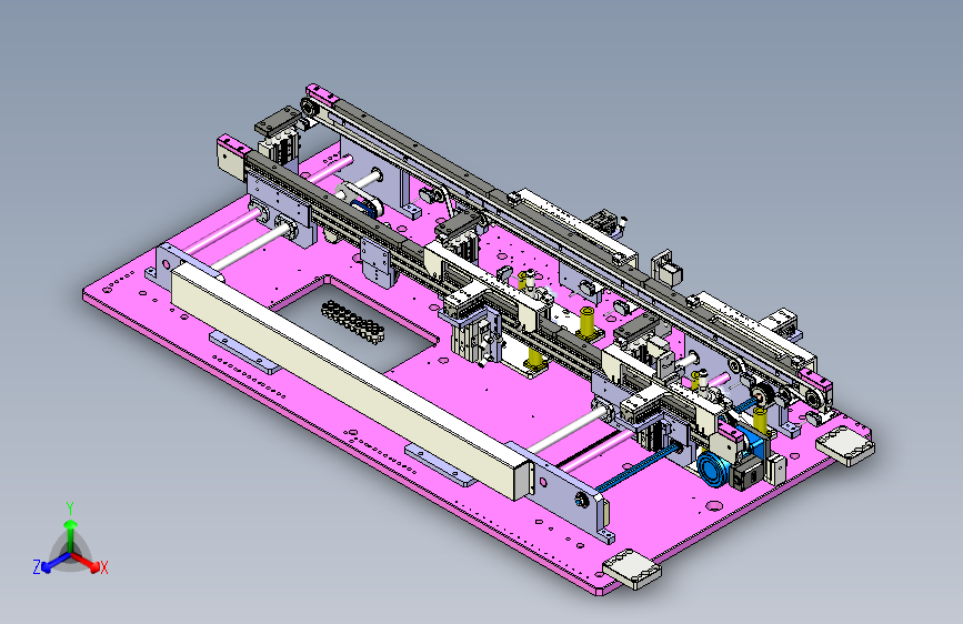 可调节精密物料输送线体